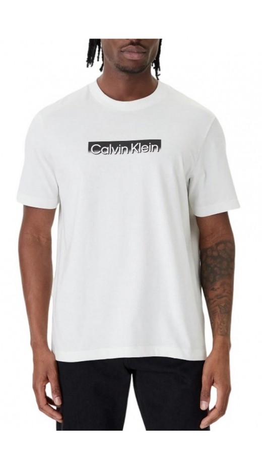 CALVIN KLEIN 20S EU WHOLESALE SPORTSWEAR GRAP T-SHIRT ΜΠΛΟΥΖΑ ΑΝΔΡΙΚΗ BRIGHT WHITE