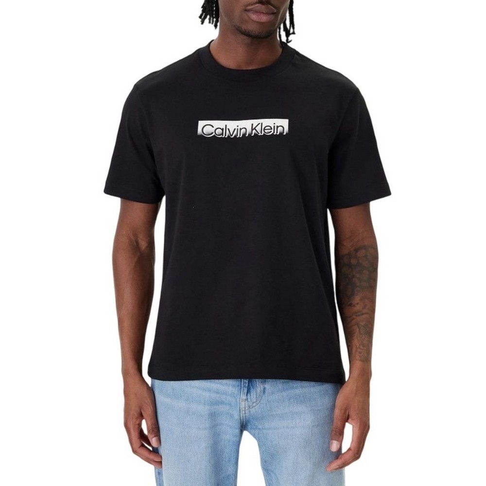CALVIN KLEIN 20S EU WHOLESALE SPORTSWEAR GRAP T-SHIRT ΜΠΛΟΥΖΑ ΑΝΔΡΙΚΗ BLACK