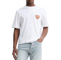 HUGO BOSS JERSEY NALENTINIO T-SHIRT ΜΠΛΟΥΖΑ ΑΝΔΡΙΚΗ WHITE
