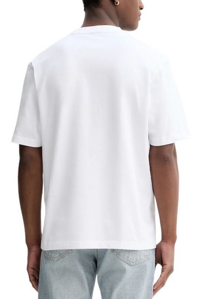 HUGO BOSS JERSEY NALENTINIO T-SHIRT ΜΠΛΟΥΖΑ ΑΝΔΡΙΚΗ WHITE