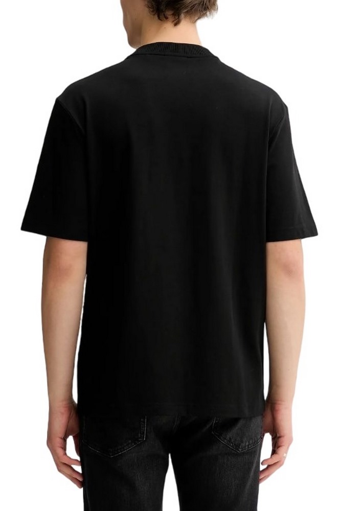 HUGO BOSS JERSEY NALENTINIO T-SHIRT ΜΠΛΟΥΖΑ ΑΝΔΡΙΚΗ BLACK