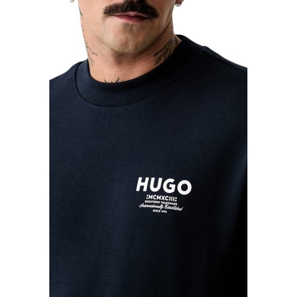 HUGO BOSS NESPON JERSEY SWEATSHIRT ΜΠΛΟΥΖΑ ΦΟΥΤΕΡ ΑΝΔΡΙΚΗ NAVY