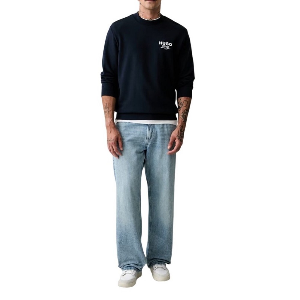 HUGO BOSS NESPON JERSEY SWEATSHIRT ΜΠΛΟΥΖΑ ΦΟΥΤΕΡ ΑΝΔΡΙΚΗ NAVY