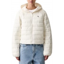 CALVIN KLEIN JEANS SHORT CK PACKABLE PUFFER JACKET ΜΠΟΥΦΑΝ ΓΥΝΑΙΚΕΙΟ OFF WHITE