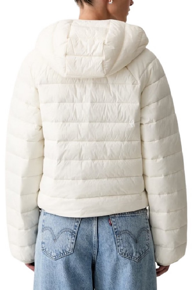 CALVIN KLEIN JEANS SHORT CK PACKABLE PUFFER JACKET ΜΠΟΥΦΑΝ ΓΥΝΑΙΚΕΙΟ OFF WHITE