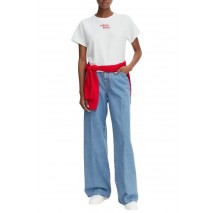 CALVIN KLEIN JEANS TOWEL TERRY CROPPED SWEATSHIRT T-SHIRT ΜΠΛΟΥΖΑ ΓΥΝΑΙΚΕΙΑ WHITE
