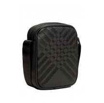TOMMY HILFIGER CORP TEXTURE MINI REPORTER ΤΣΑΝΤΑ ΑΝΔΡΙΚΗ BLACK