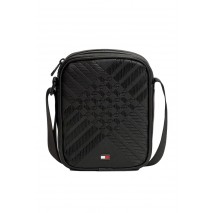 TOMMY HILFIGER CORP TEXTURE MINI REPORTER ΤΣΑΝΤΑ ΑΝΔΡΙΚΗ BLACK