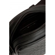TOMMY HILFIGER CORP TEXTURE MINI REPORTER ΤΣΑΝΤΑ ΑΝΔΡΙΚΗ BLACK