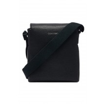 CALVIN KLEIN EMBLEM HW FLAP REPORTER ΤΣΑΝΤΑ ΑΝΔΡΙΚΗ BLACK