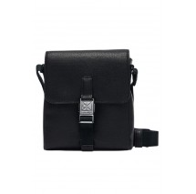 CALVIN KLEIN EMBLEM HW FLAP REPORTER ΤΣΑΝΤΑ ΑΝΔΡΙΚΗ BLACK