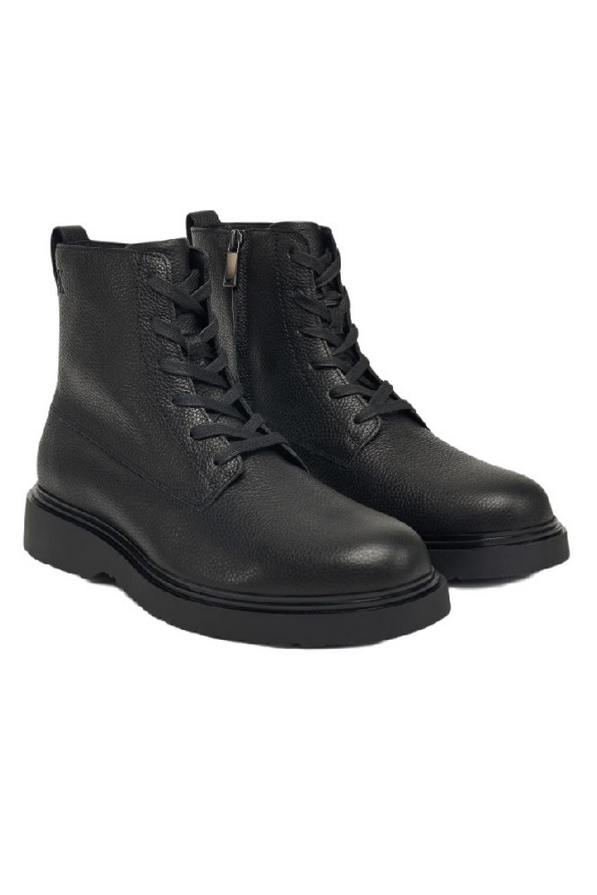CALVIN KLEIN COMBAT ESS LACE UP ZIP BOOT LTH ΠΑΠΟΥΤΣΙ ΑΝΔΡΙΚΟ BLACK