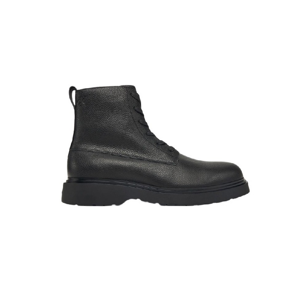 CALVIN KLEIN COMBAT ESS LACE UP ZIP BOOT LTH ΠΑΠΟΥΤΣΙ ΑΝΔΡΙΚΟ BLACK