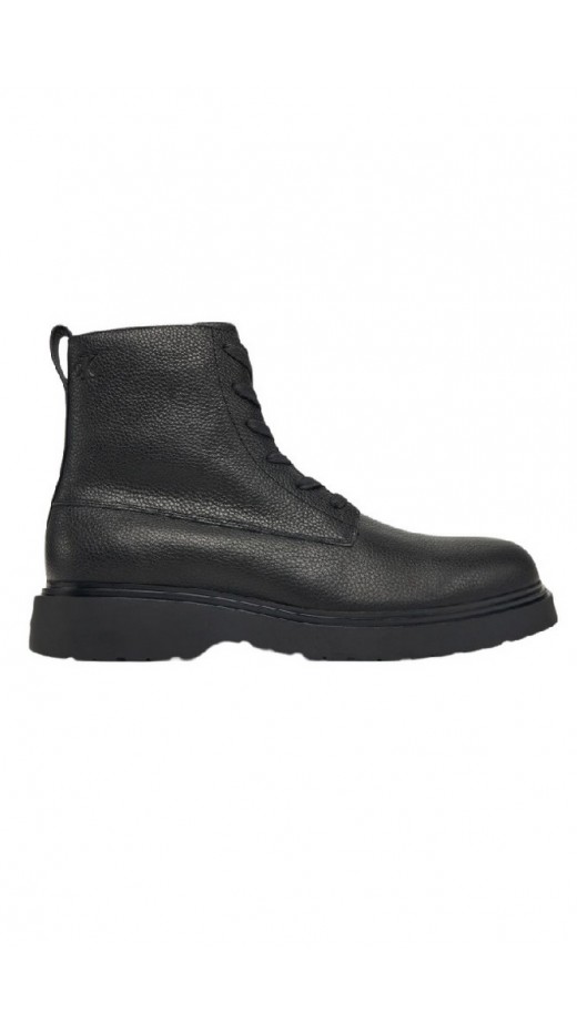 CALVIN KLEIN COMBAT ESS LACE UP ZIP BOOT LTH ΠΑΠΟΥΤΣΙ ΑΝΔΡΙΚΟ BLACK
