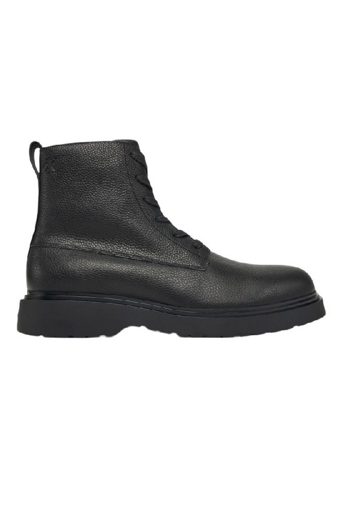 CALVIN KLEIN COMBAT ESS LACE UP ZIP BOOT LTH ΠΑΠΟΥΤΣΙ ΑΝΔΡΙΚΟ BLACK