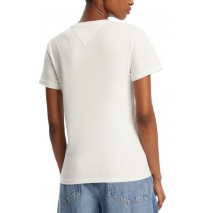 TOMMY JEANS REG FLORAL FLAG TEE T-SHIRT ΜΠΛΟΥΖΑ ΓΥΝΑΙΚΕΙΑ WHITE