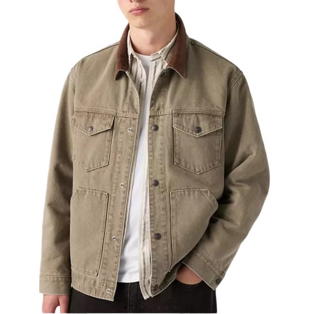 LEVIS MUNROE TRUCKER JACKET ΜΠΟΥΦΑΝ ΑΝΔΡΙΚΟ KHAKI