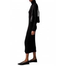TOMMY JEANS TURTLNCK BODYCON MIDI DRESS ΦΟΡΕΜΑ ΓΥΝΑΙΚΕΙΟ BLACK