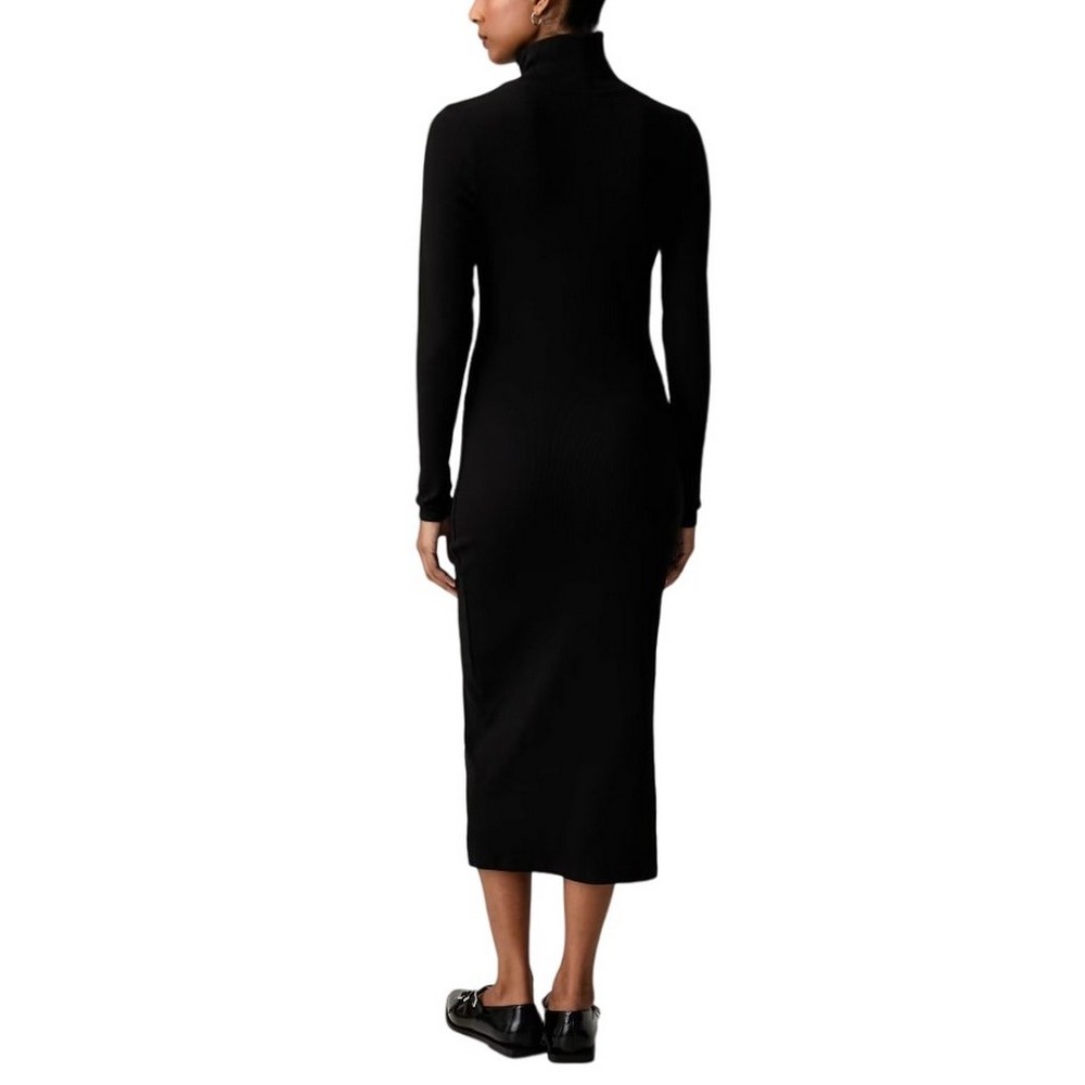 TOMMY JEANS TURTLNCK BODYCON MIDI DRESS ΦΟΡΕΜΑ ΓΥΝΑΙΚΕΙΟ BLACK
