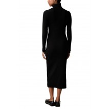 TOMMY JEANS TURTLNCK BODYCON MIDI DRESS ΦΟΡΕΜΑ ΓΥΝΑΙΚΕΙΟ BLACK