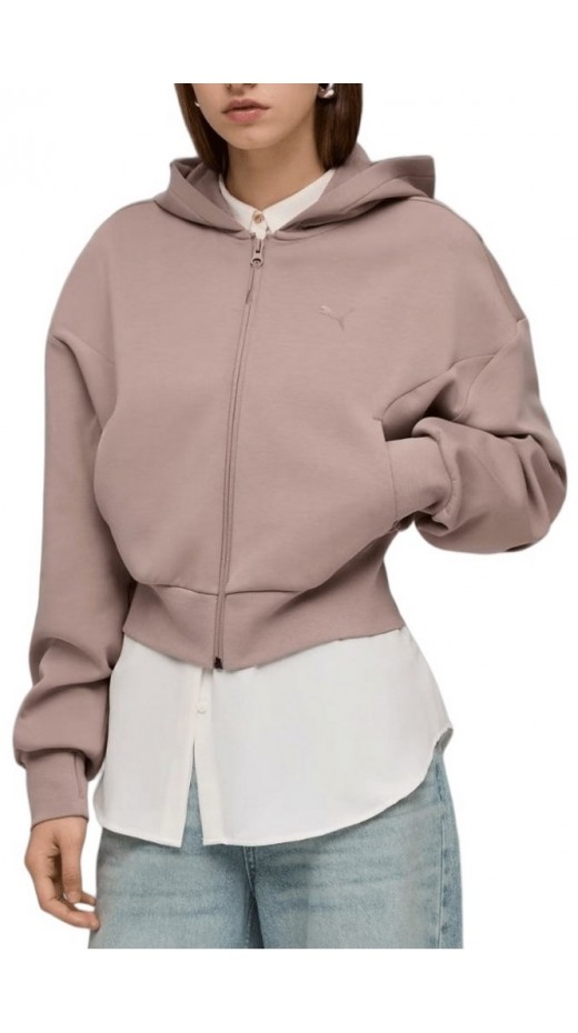 PUMA PUMATECH SENSE FULLZIP SOFT TOUCH DRYCELL HOODIE ΦΟΥΤΕΡ ΖΑΚΕΤΑ ΓΥΝΑΙΚΕΙΑ SOFT PINK