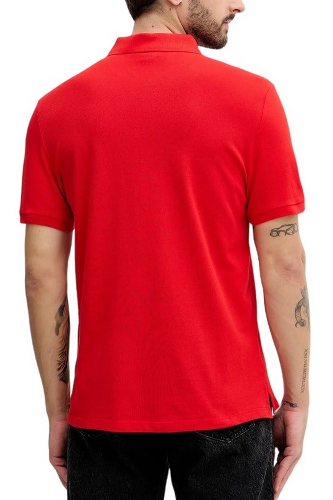 CALVIN KLEIN JEANS CASUAL PIQUE CLASSIC POLO T-SHIRT ΜΠΛΟΥΖΑ ΑΝΔΡΙΚΗ RED