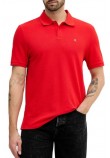 CALVIN KLEIN JEANS CASUAL PIQUE CLASSIC POLO T-SHIRT ΜΠΛΟΥΖΑ ΑΝΔΡΙΚΗ RED