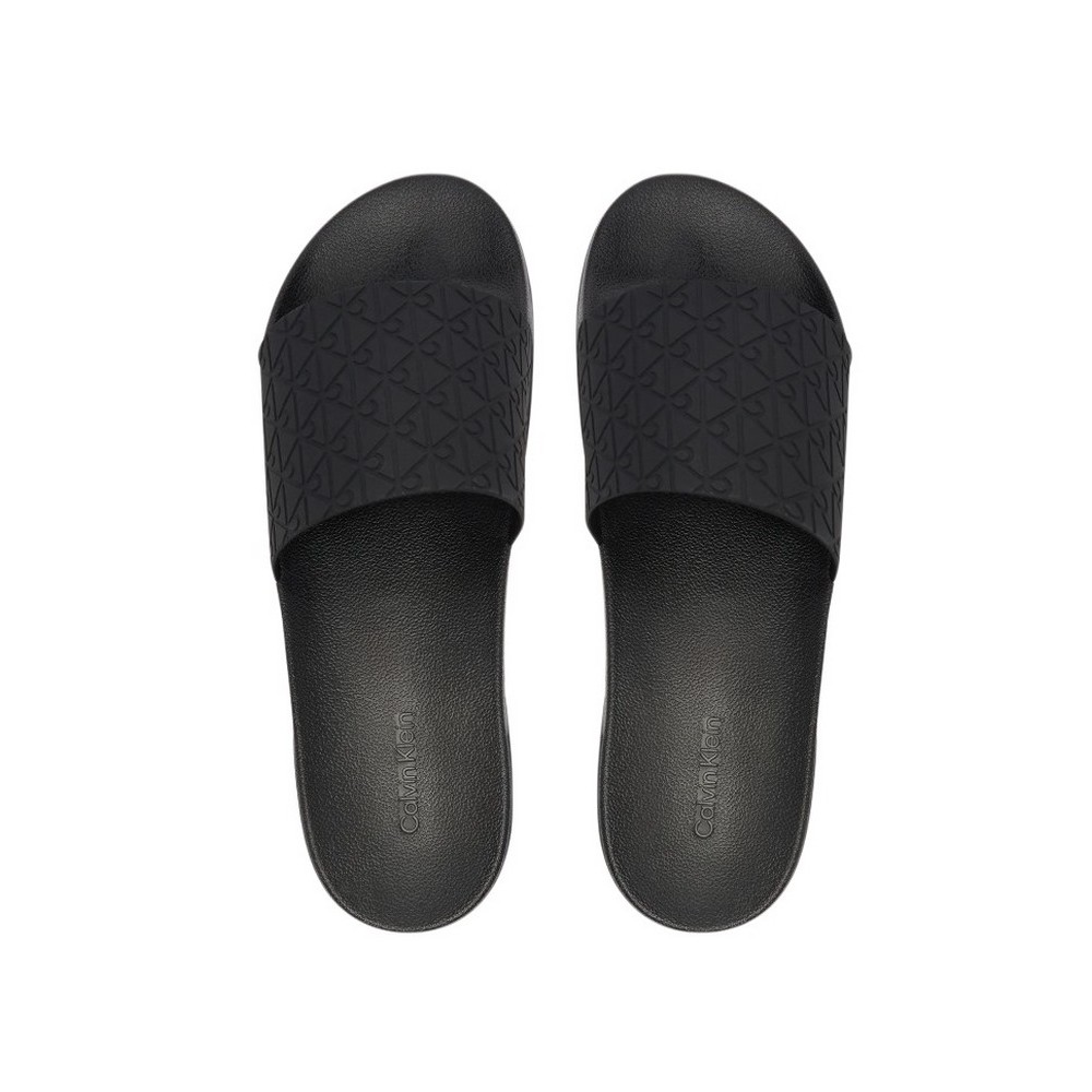 CALVIN KLEIN ESS SLIDE PU AOP ΠΑΝΤΟΦΛΑ ΑΝΔΡΙΚΗ BLACK