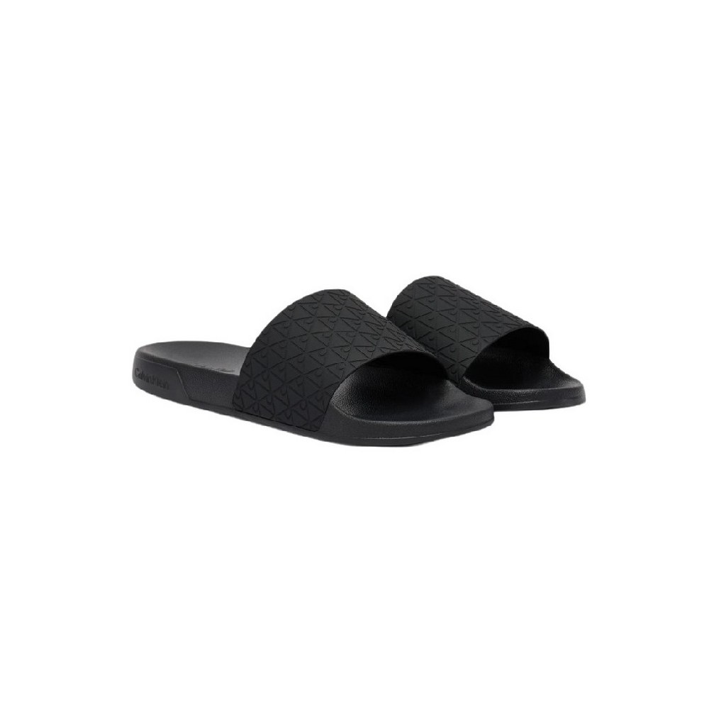 CALVIN KLEIN ESS SLIDE PU AOP ΠΑΝΤΟΦΛΑ ΑΝΔΡΙΚΗ BLACK