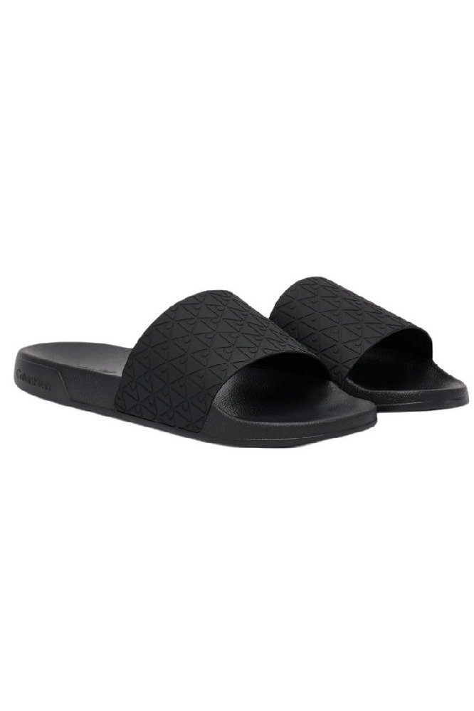 CALVIN KLEIN ESS SLIDE PU AOP ΠΑΝΤΟΦΛΑ ΑΝΔΡΙΚΗ BLACK