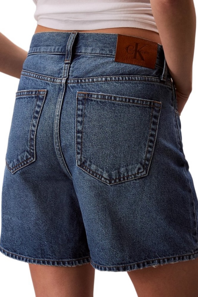 CALVIN KLEIN JEANS HI RISE A-LINE SHORT ΤΖΙΝ ΣΟΡΤΣ ΓΥΝΑΙΚΕΙΟ BLUΕ DENIM
