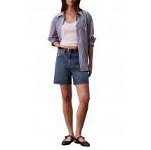 CALVIN KLEIN JEANS HI RISE A-LINE SHORT ΤΖΙΝ ΣΟΡΤΣ ΓΥΝΑΙΚΕΙΟ BLUΕ DENIM