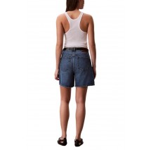 CALVIN KLEIN JEANS HI RISE A-LINE SHORT ΤΖΙΝ ΣΟΡΤΣ ΓΥΝΑΙΚΕΙΟ BLUΕ DENIM