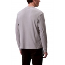 CALVIN KLEIN JEANS WAFFLE BADGE CREWNK TEE ΜΠΛΟΥΖΑ ΑΝΔΡΙΚΗ GREY