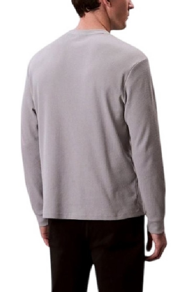 CALVIN KLEIN JEANS WAFFLE BADGE CREWNK TEE ΜΠΛΟΥΖΑ ΑΝΔΡΙΚΗ GREY