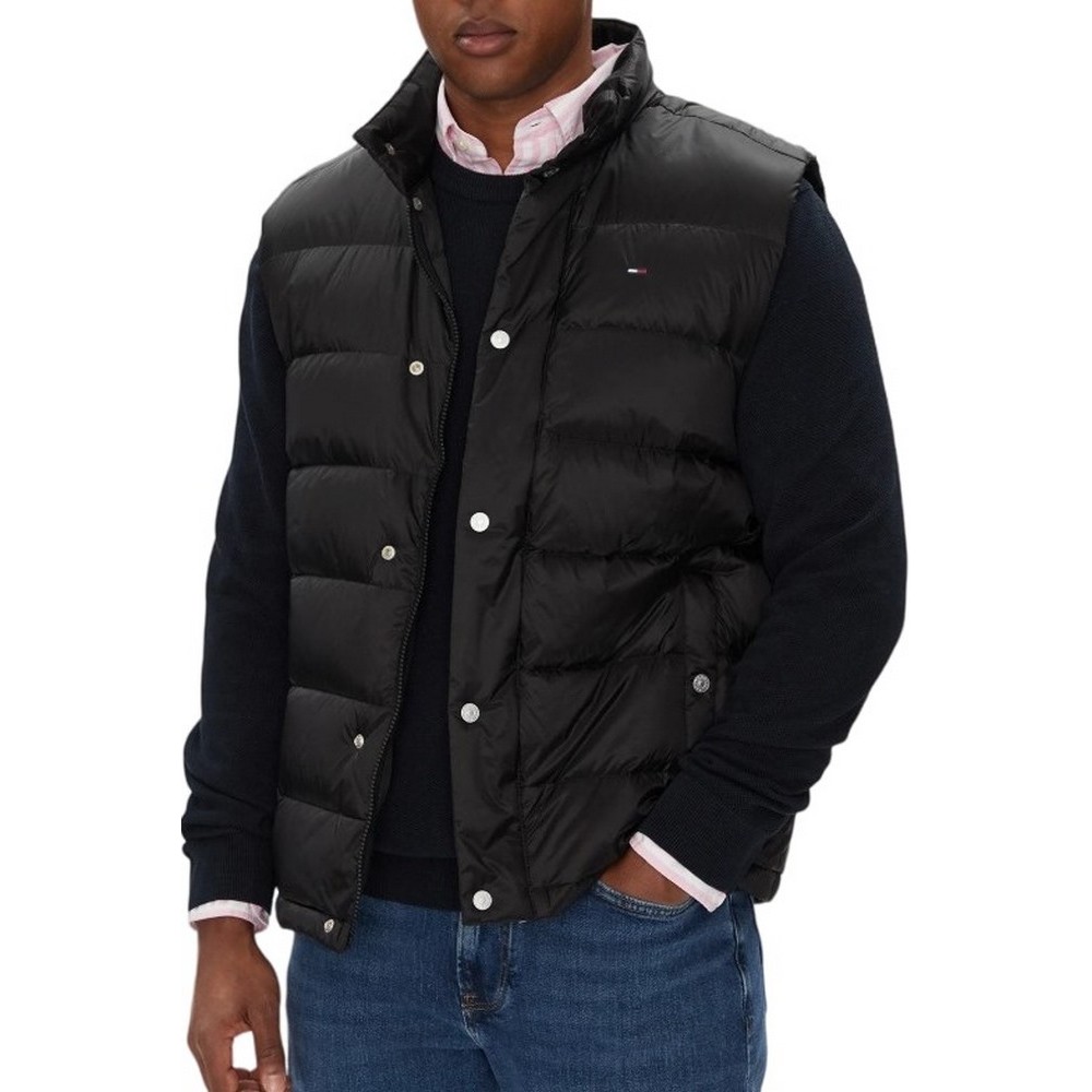 TOMMY JEANS  LIGHT DOWN VEST EXT ΜΠΟΥΦΑΝ ΑΜΑΝΙΚΟ ΑΝΔΡΙΚΟ BLACK