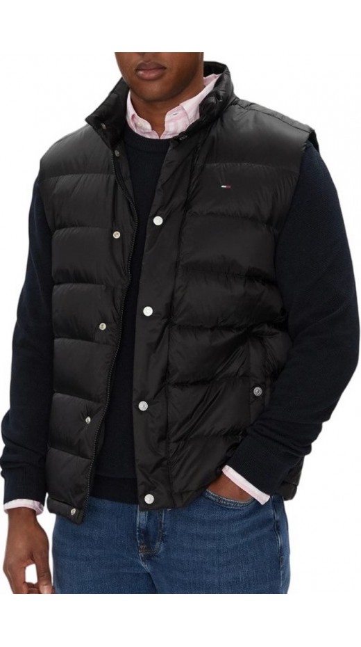 TOMMY JEANS  LIGHT DOWN VEST EXT ΜΠΟΥΦΑΝ ΑΜΑΝΙΚΟ ΑΝΔΡΙΚΟ BLACK