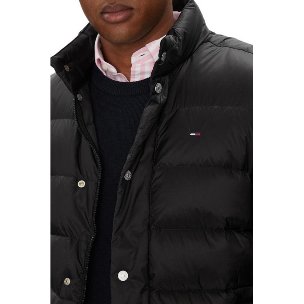 TOMMY JEANS  LIGHT DOWN VEST EXT ΜΠΟΥΦΑΝ ΑΜΑΝΙΚΟ ΑΝΔΡΙΚΟ BLACK
