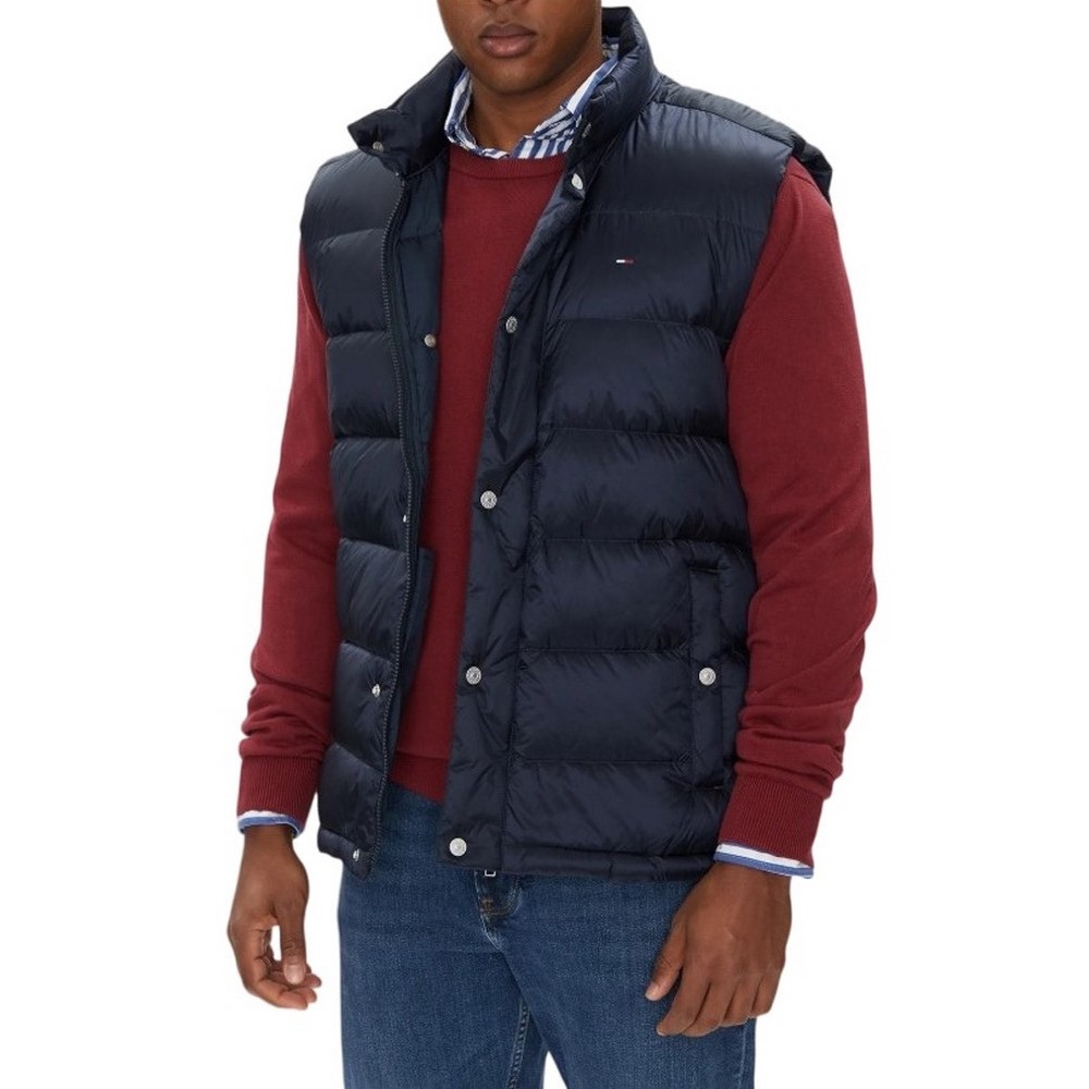TOMMY JEANS  LIGHT DOWN VEST EXT ΜΠΟΥΦΑΝ ΑΜΑΝΙΚΟ ΑΝΔΡΙΚΟ NAVY
