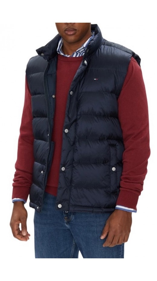 TOMMY JEANS  LIGHT DOWN VEST EXT ΜΠΟΥΦΑΝ ΑΜΑΝΙΚΟ ΑΝΔΡΙΚΟ NAVY