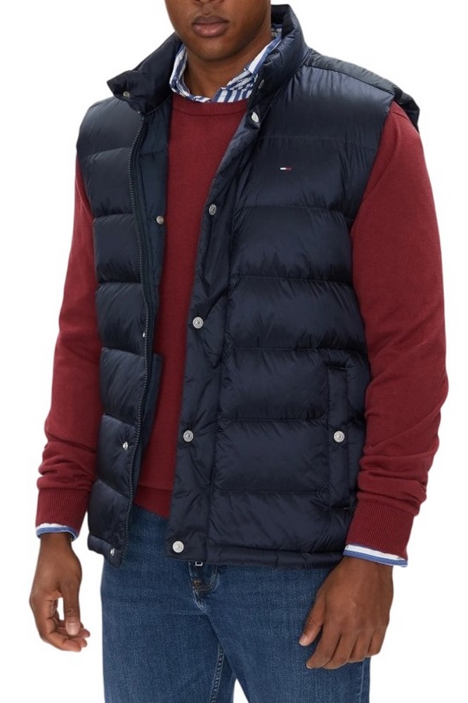 TOMMY JEANS  LIGHT DOWN VEST EXT ΜΠΟΥΦΑΝ ΑΜΑΝΙΚΟ ΑΝΔΡΙΚΟ NAVY