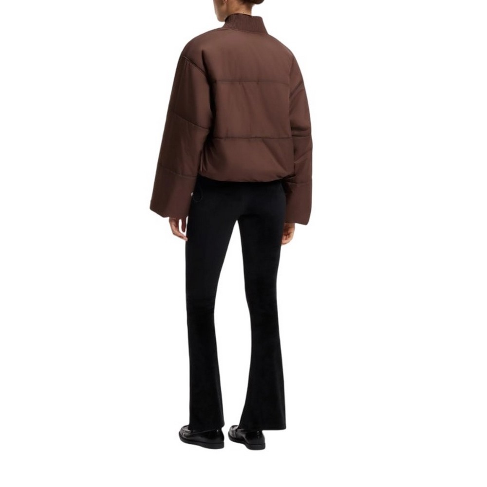 HUGO BOSS FLUME CASUAL JACKET ΜΠΟΥΦΑΝ ΓΥΝΑΙΚΕΙΟ BROWN