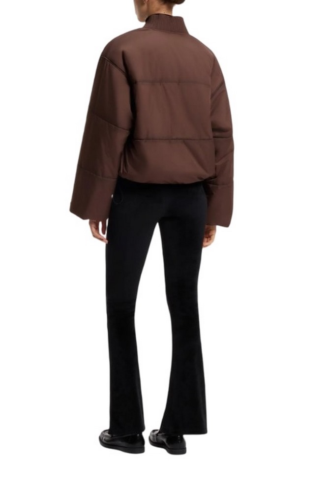 HUGO BOSS FLUME CASUAL JACKET ΜΠΟΥΦΑΝ ΓΥΝΑΙΚΕΙΟ BROWN