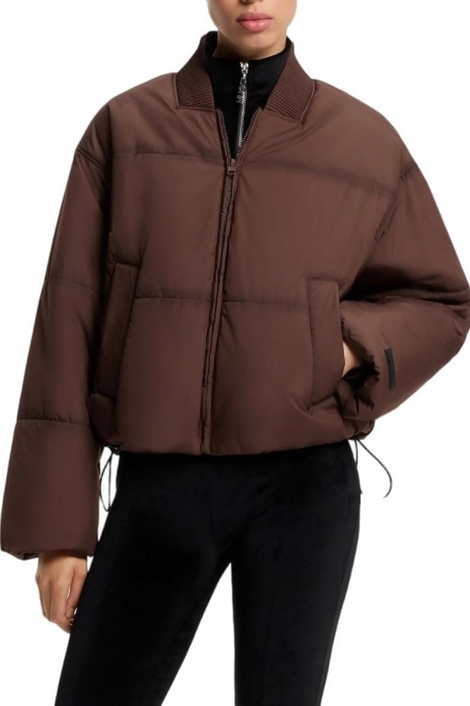 HUGO BOSS FLUME CASUAL JACKET ΜΠΟΥΦΑΝ ΓΥΝΑΙΚΕΙΟ BROWN