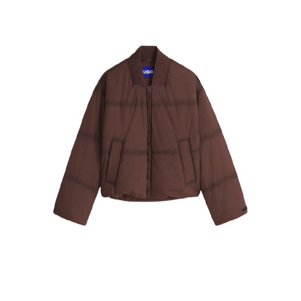 HUGO BOSS FLUME CASUAL JACKET ΜΠΟΥΦΑΝ ΓΥΝΑΙΚΕΙΟ BROWN