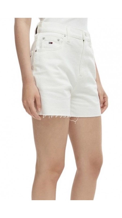 TOMMY JEANS MOM SHORT BJ4199 ΤΖΙΝ ΣΟΡΤΣ ΓΥΝΑΙΚΕΙΟ DENIM WHITE