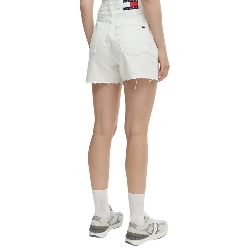 TOMMY JEANS MOM SHORT BJ4199 ΤΖΙΝ ΣΟΡΤΣ ΓΥΝΑΙΚΕΙΟ DENIM WHITE