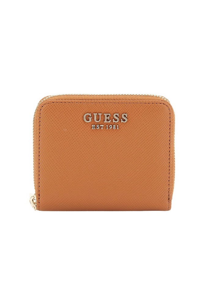 GUESS LAUREL II SLG SMALL ZIP AROUND ΠΟΡΤΟΦΟΛΙ ΓΥΝΑΙΚΕΙΟ COGNAC