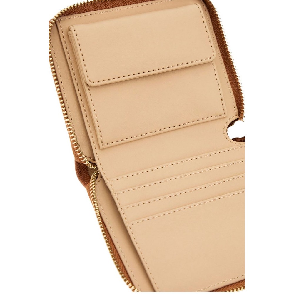 GUESS LAUREL II SLG SMALL ZIP AROUND ΠΟΡΤΟΦΟΛΙ ΓΥΝΑΙΚΕΙΟ COGNAC