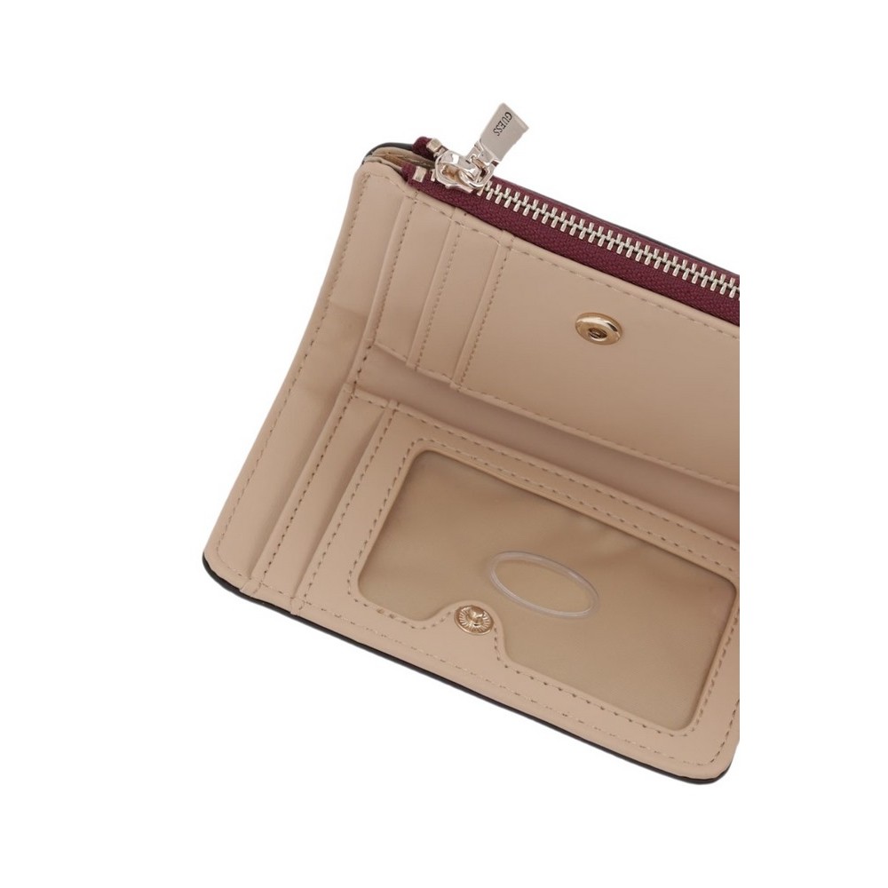 GUESS BOLENA SLG ZIP ARND CARD CASE ΠΟΡΤΟΦΟΛΙ ΓΥΝΑΙΚΕΙΟ WINE